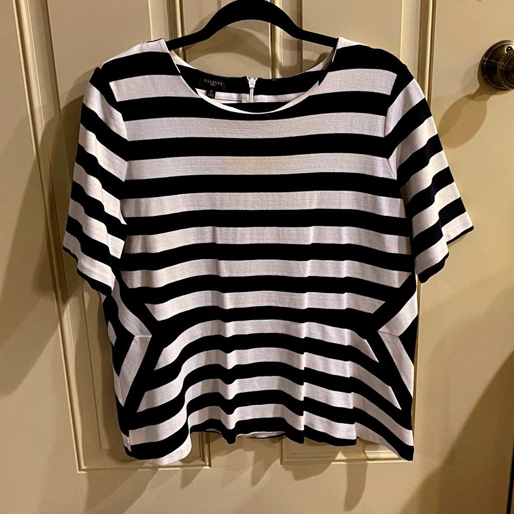Talbots peplum top